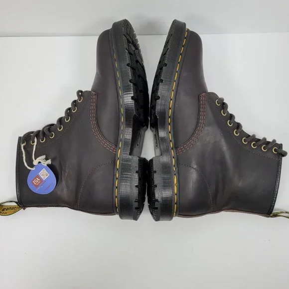 Dr. Martens 1460 Men's Wintergrip Leather Boots Cocoa 24038 US Size 10 NWB - Picture 9 of 12